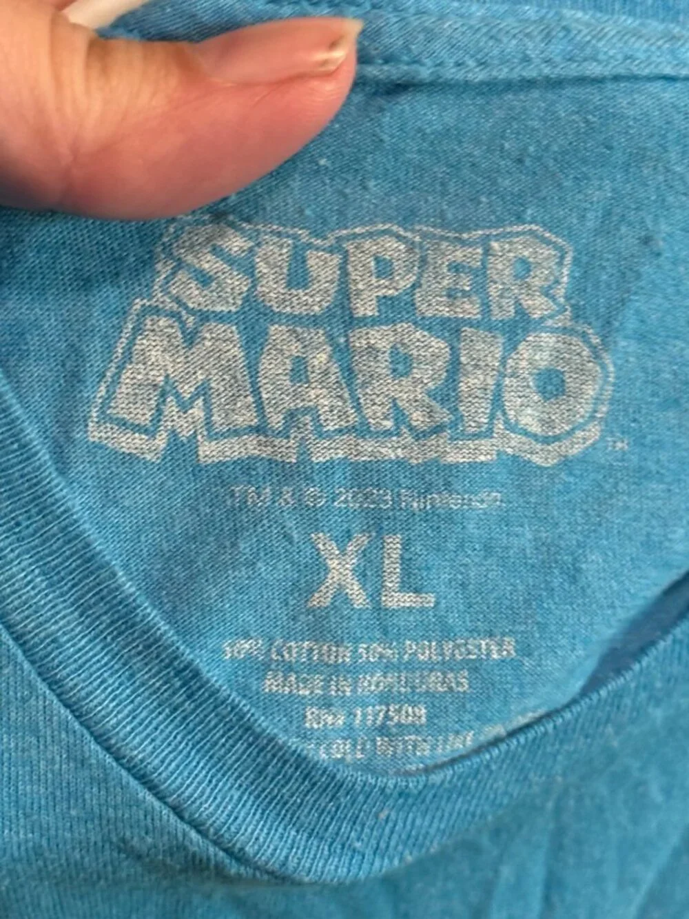 Boys XL Super Mario T-Shirt – Mario, Yoshi & Bowser Graphic